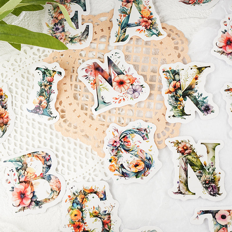 Colorful flower talk Sticker