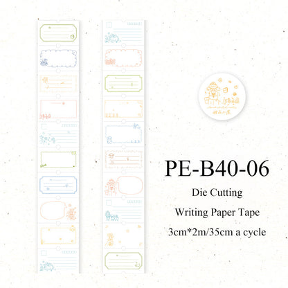 Sweetheart Imprint Series Die Cutting Writing Paper Tape