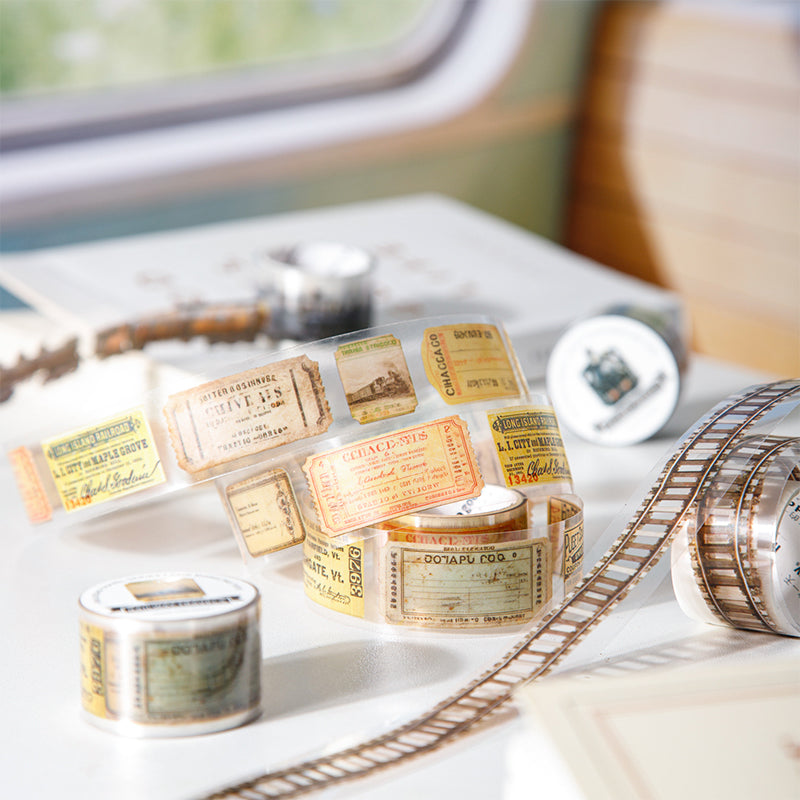 Railway travels series PET Tape for journaling, scrapbooking and collage