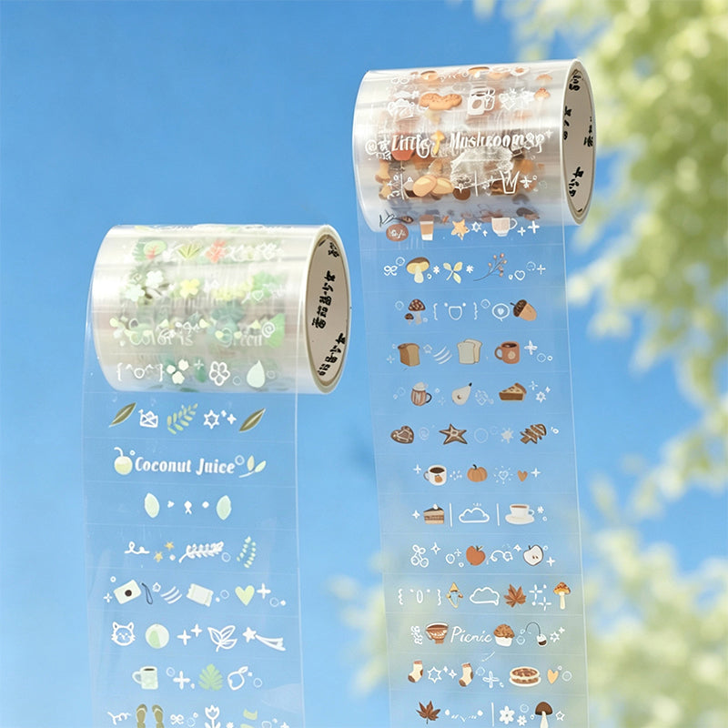 Four Seasons Whisper Series Die Cutting PET Tape featuring sea designs for journaling, scrapbooking and collage