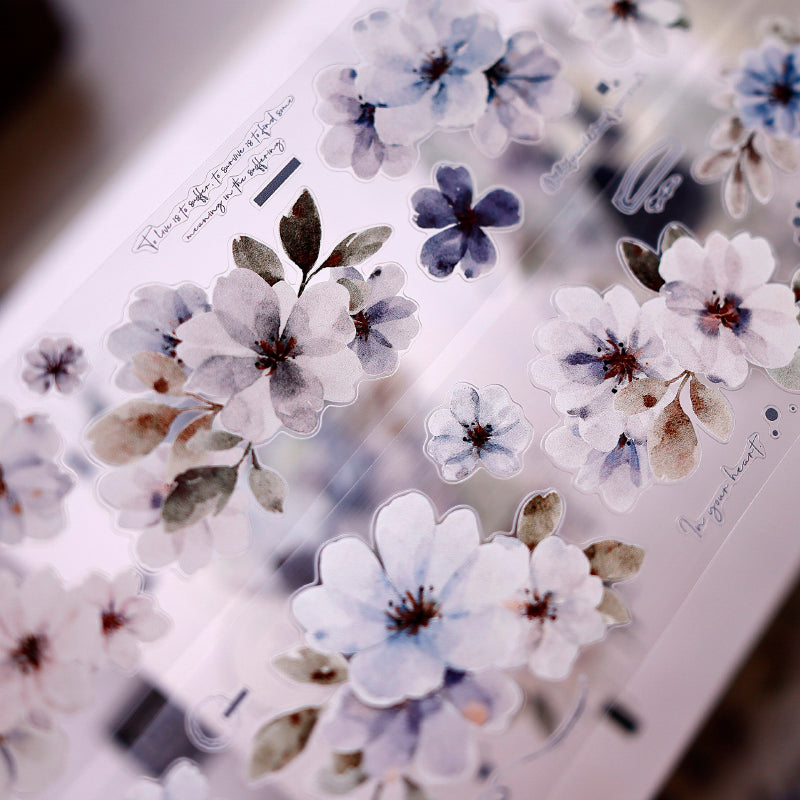 5.5cm*150cm Luxuriant Branches Die Cutting Washi/PET Tape for journaling, scrapbooking and collage