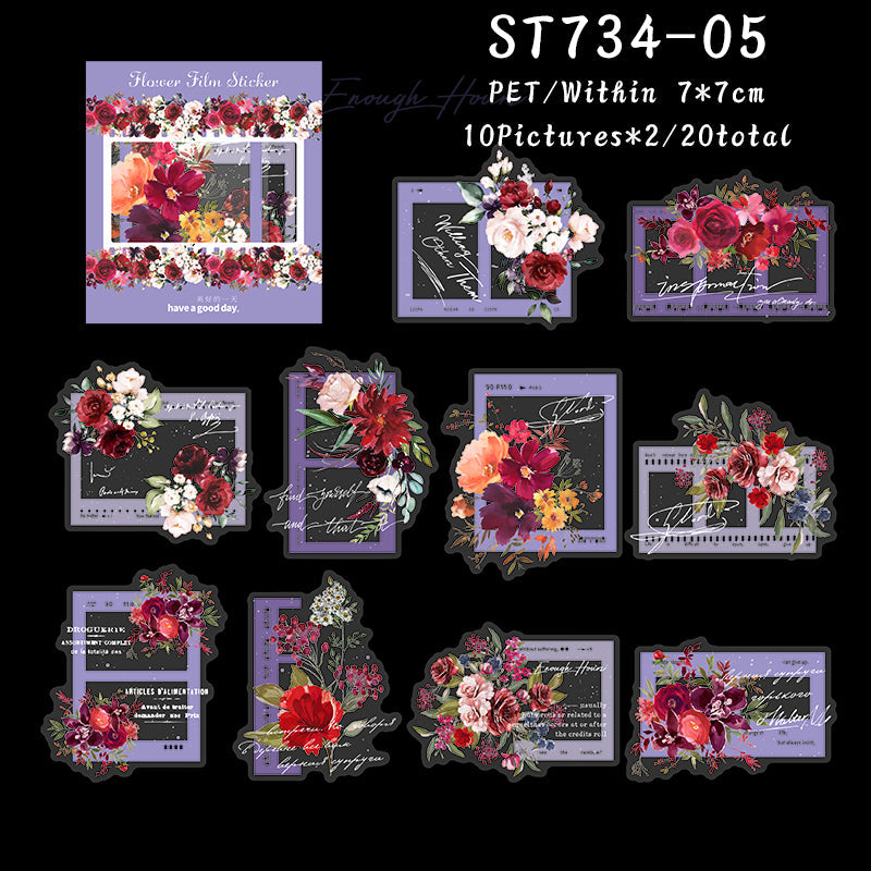 Flower film Sticker
