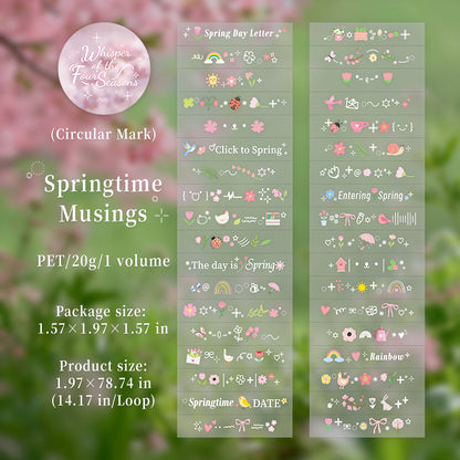 Four Seasons Whisper Series Die Cutting PET Tape