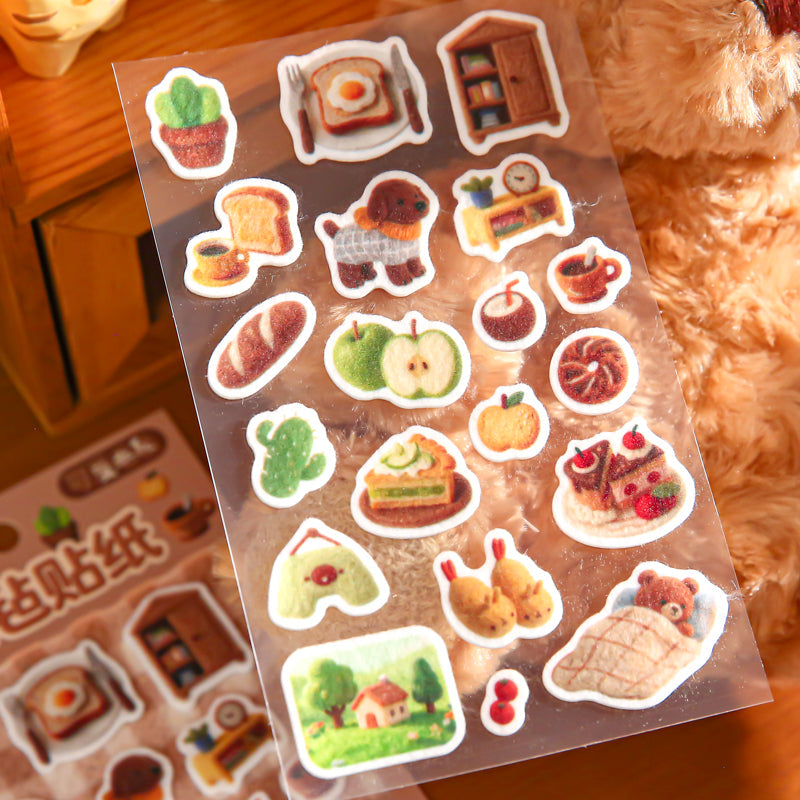 Fleece Rug Series Sticker for journaling, scrapbooking and collage