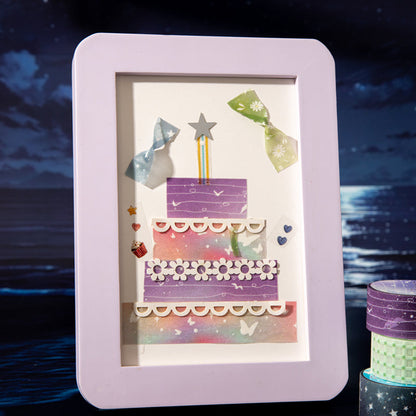 Illusion Dream Series Flash PET Tape featuring dream designs for journaling, scrapbooking and collage