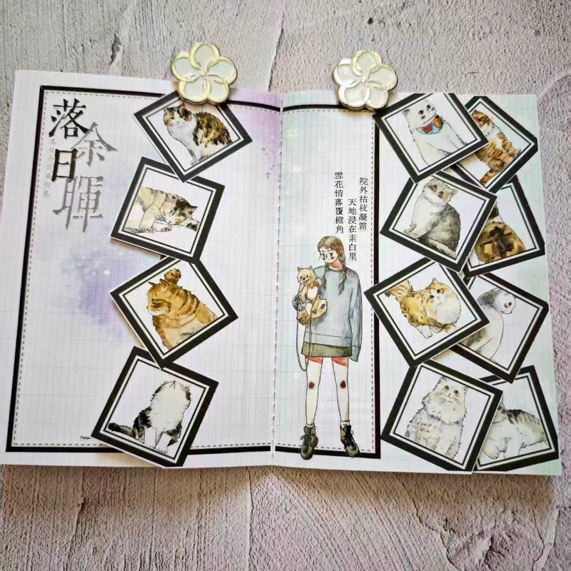 Whole Roll 3.5cm*10m kitty Die Cutting Washi/PET/Fog PET Tape for journaling, scrapbooking and collage