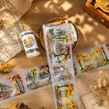 Autumn Street Corner Fog PET Tape
