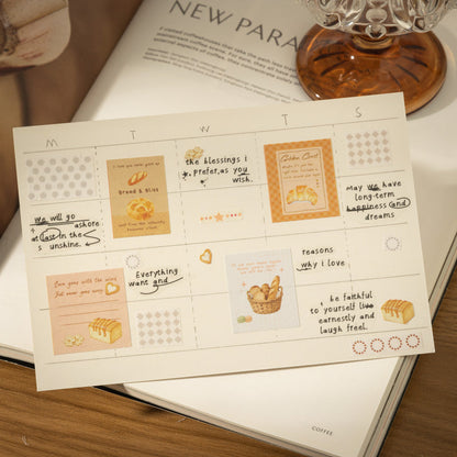 Soft Afternoon Series Die Cutting Writing Paper Tape for journaling, scrapbooking and collage