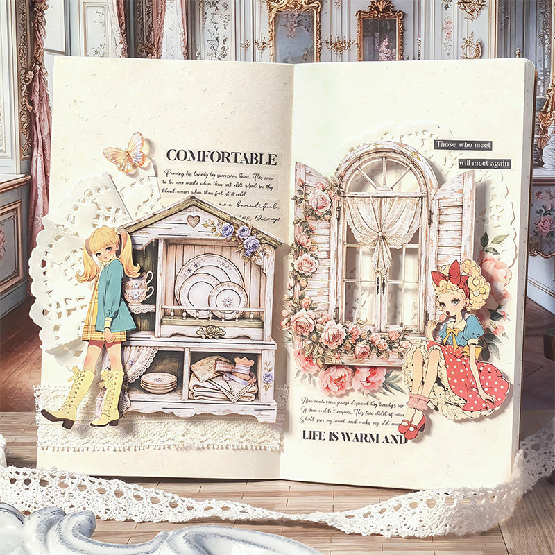 Rococo Vintage Series Sticker featuring vintage designs for journaling, scrapbooking and collage