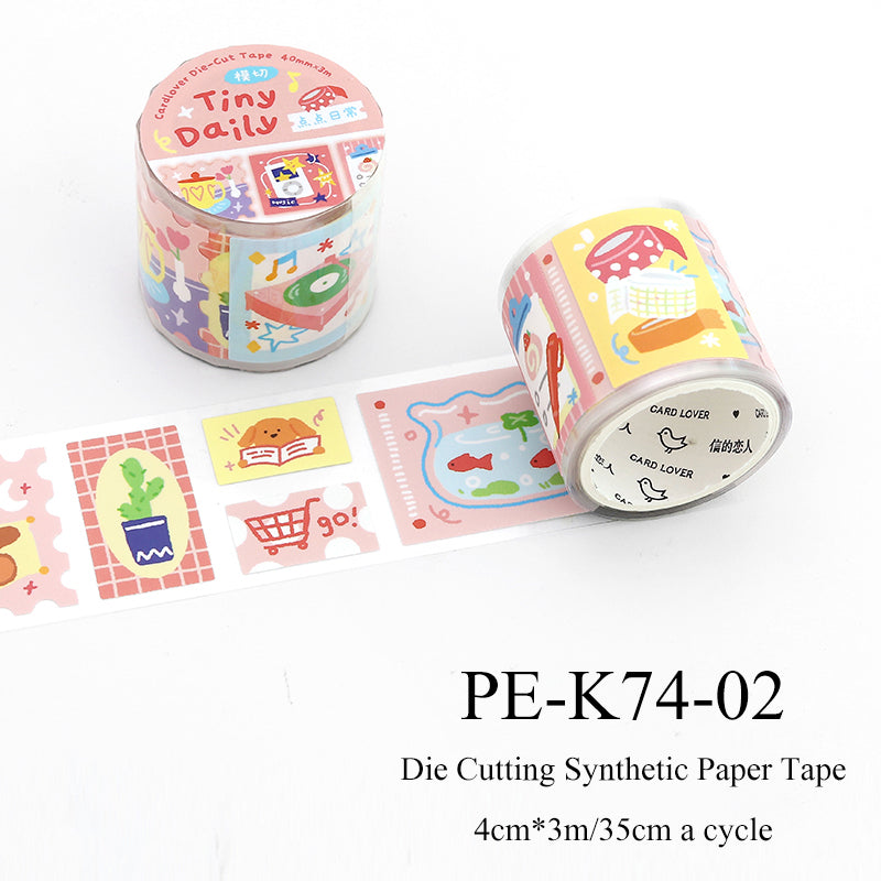 Colorful Dreamland Series Die Cutting Synthetic Paper Tape