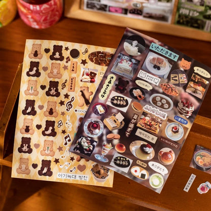 Flowers Hidden in the Mist Sticker Book