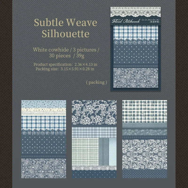 Floral Patchwork Lace Sticker Book