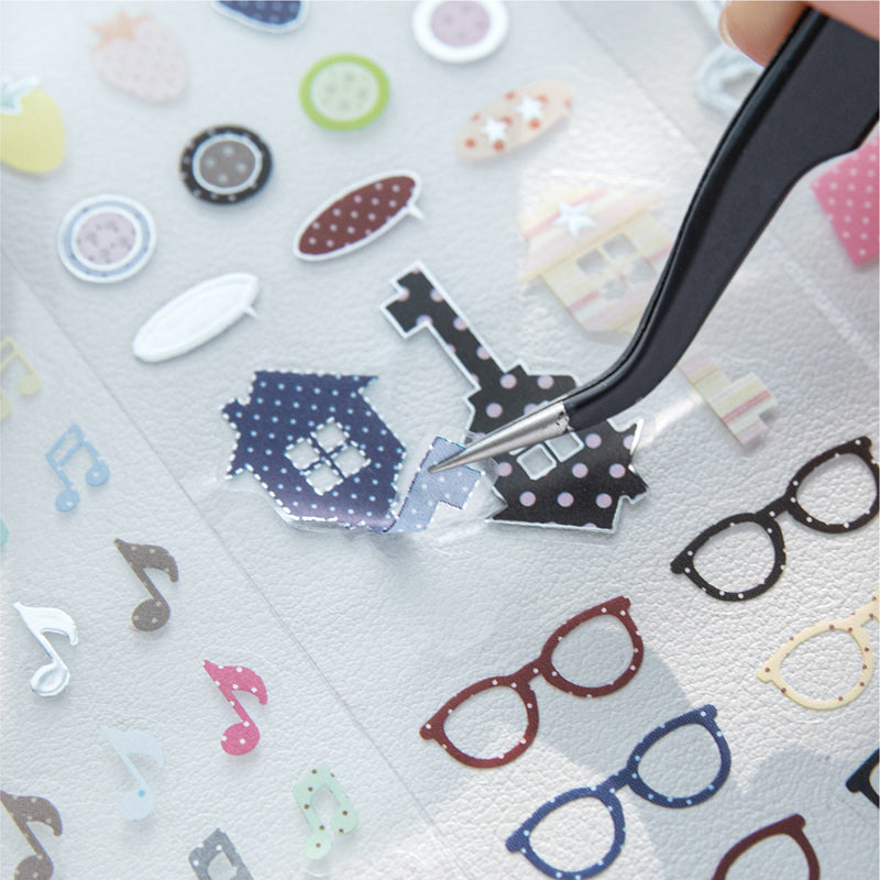 Muanuan Diary Series Die Cutting Silver Stamping PET Tape featuring silver designs for journaling, scrapbooking and collage