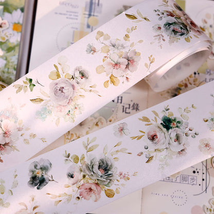 Whole Roll 5.5cm*6m Mountain Mist Die Cutting Washi/PET Tape for journaling, scrapbooking and collage