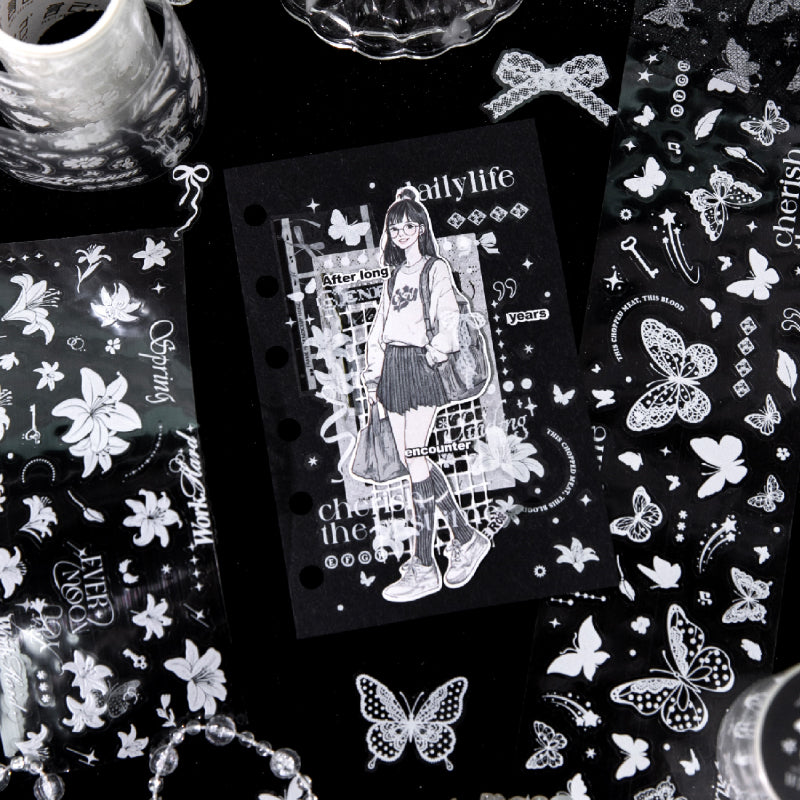 Narrative Series Die Cutting PET Tape for journaling, scrapbooking and collage