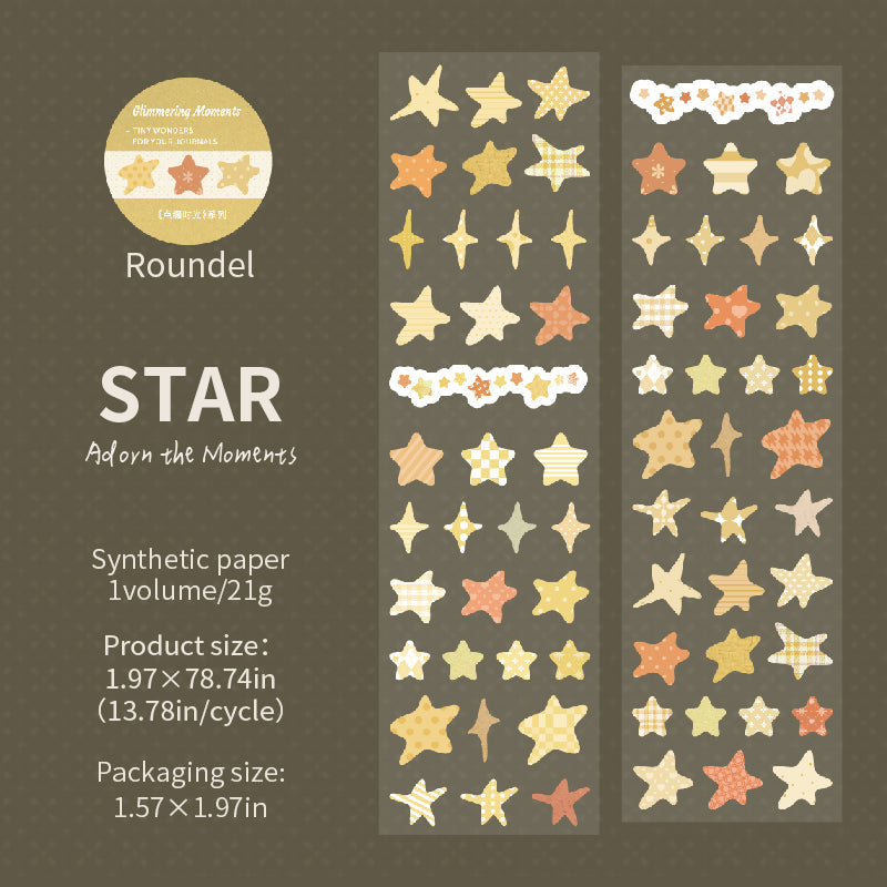Glimmering Moments Series Die Cutting Self-adhesive Tape