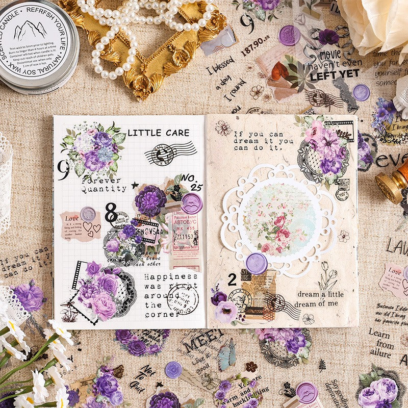 Flower falling bud net Sticker