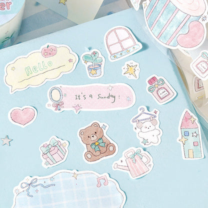 Star Sweet Dream House Series Die Cutting Writing Paper Tape featuring sweet, dream, and house designs for journaling, scrapbooking and collage