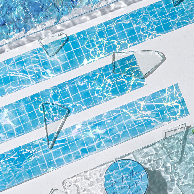 Water Ripple Halo Series Rainbow Light PET Tape