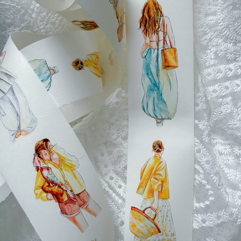 5cm*166cm Lemon Sea Salt Die Cutting Washi/PET/Fog PET Tape