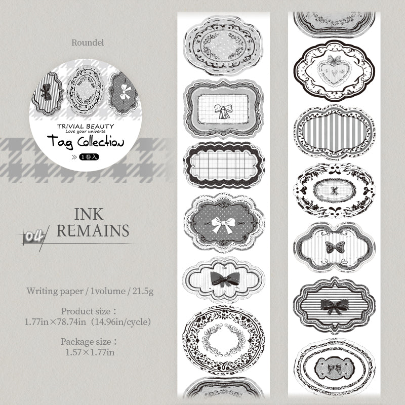 Tag Agglutination Series Die Cutting Writing Paper Tape