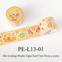 Forest Cute Friends Series Die Cutting Washi Tape