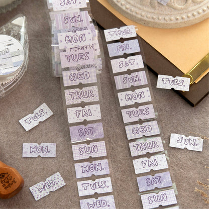 Picnic Day Memorandum Series Die Cutting Writing Paper Tape for journaling, scrapbooking and collage