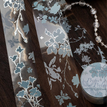 Prelude Poems Series Silver Stamping PET Tape
