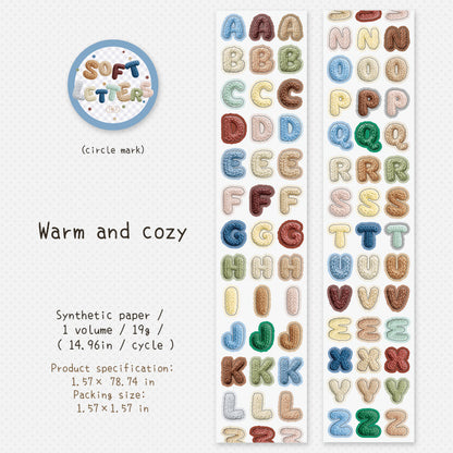 Soft Letters Series Die Cutting PET Tape
