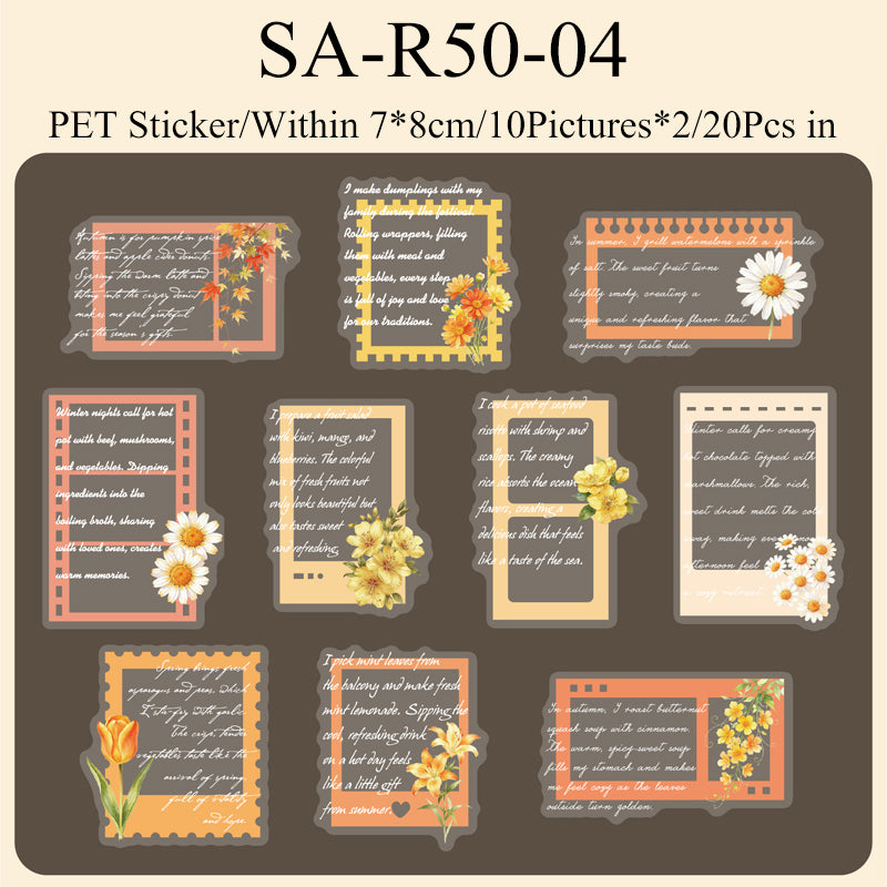 Flower Lane Post Series Sticker