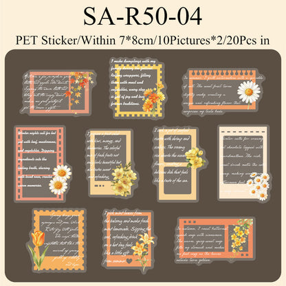 Flower Lane Post Series Sticker