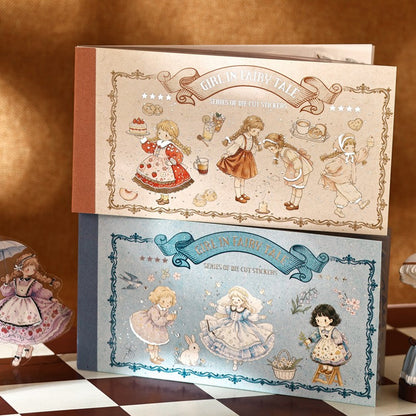 Girl In Fairy TaleSeries Sticker Book featuring fairy, tale, and girl designs for journaling, scrapbooking and collage