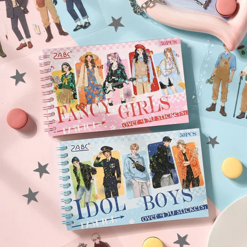 Flower Boy Character Sticker Book