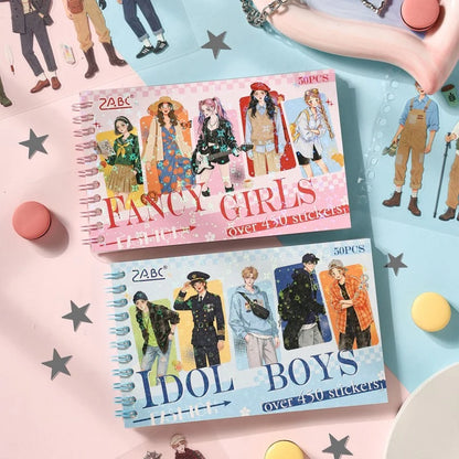 Flower Boy Character Sticker Book