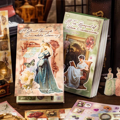 Dream Garden Tea Gathering Sticker Book