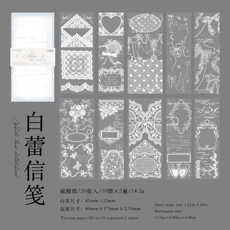 The Plain White Paper Corner Material Paper