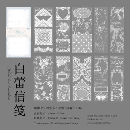 The Plain White Paper Corner Material Paper