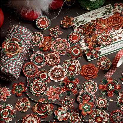 Christmas Floral Sticker Book