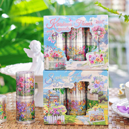 Chunxun Flower Mirror Character PET Tape Set