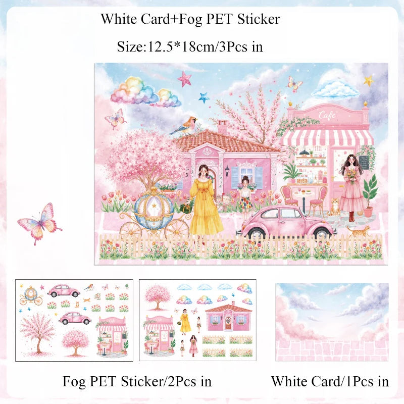 Flower Path Fantasy Journey Sticker Book