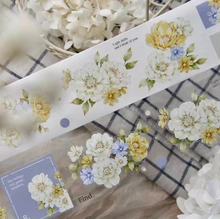 Floral Rose PET & Washi Tape