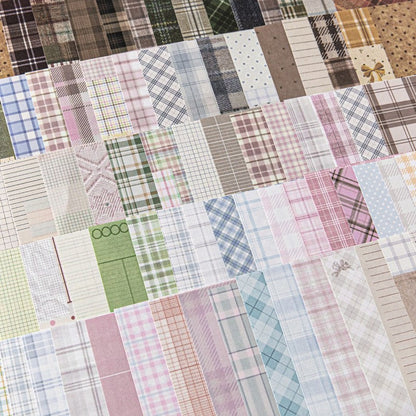 Plaid Market Material Paper