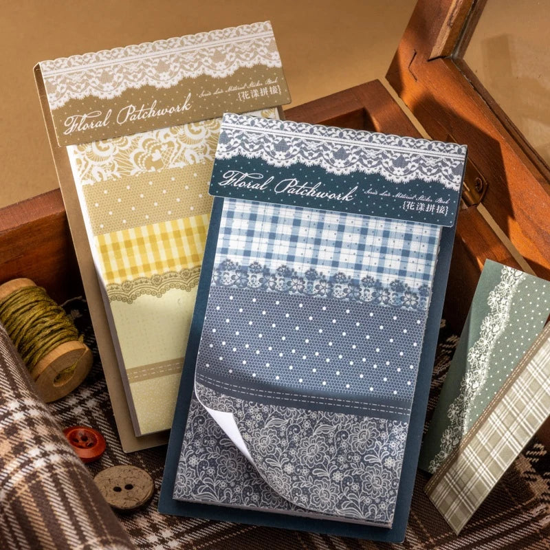 Floral Patchwork Lace Sticker Book