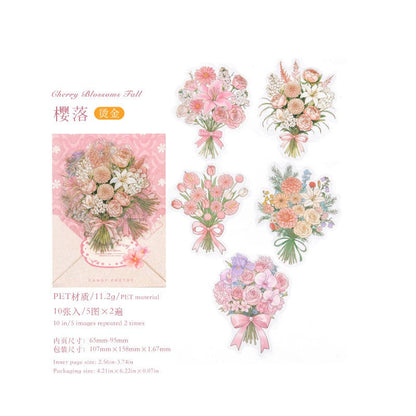 Floral Note Tales Series Sticker Pack