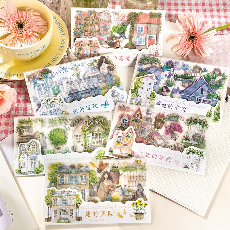 Vintage Garden Transfer Sticker Set