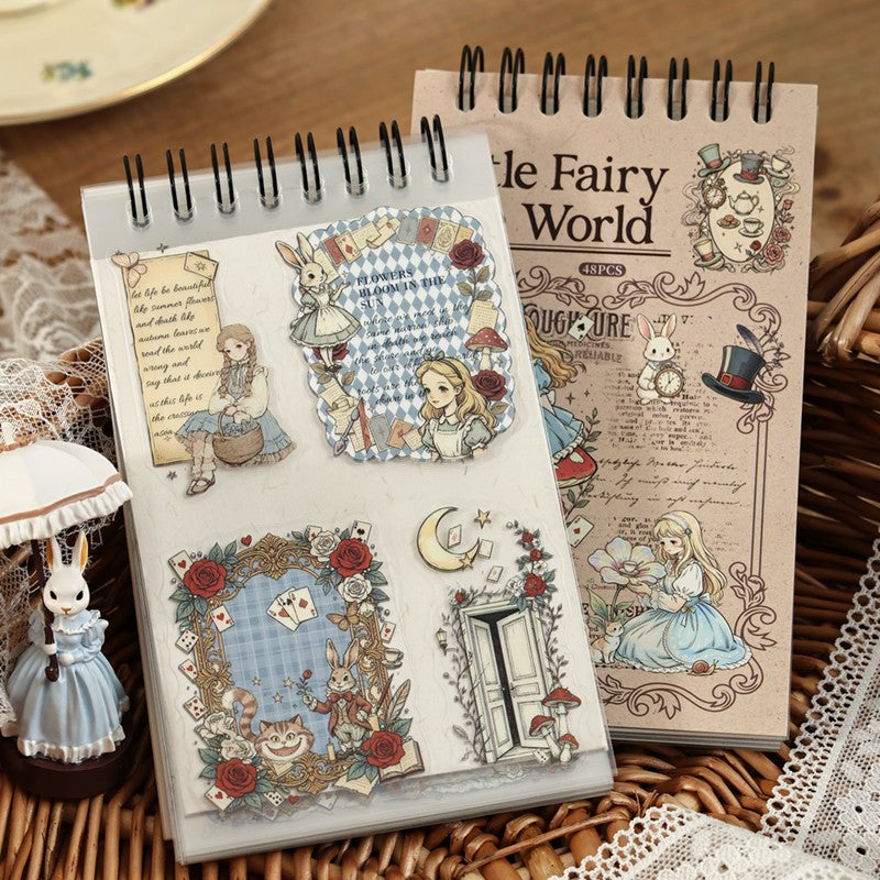 Little Fairy Tale World Series Sticker Book featuring fairy, tale, and book designs for journaling, scrapbooking and collage