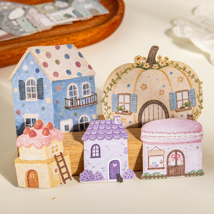 Cottage Diary Series Sticker Pack featuring cottage designs for journaling, scrapbooking and collage