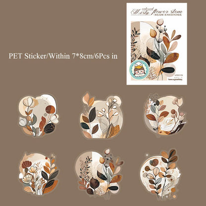Misty flower stem Sticker