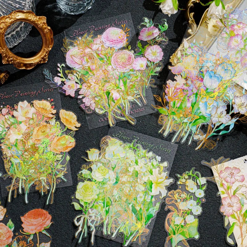Painted Floral Collection Sticker Pack