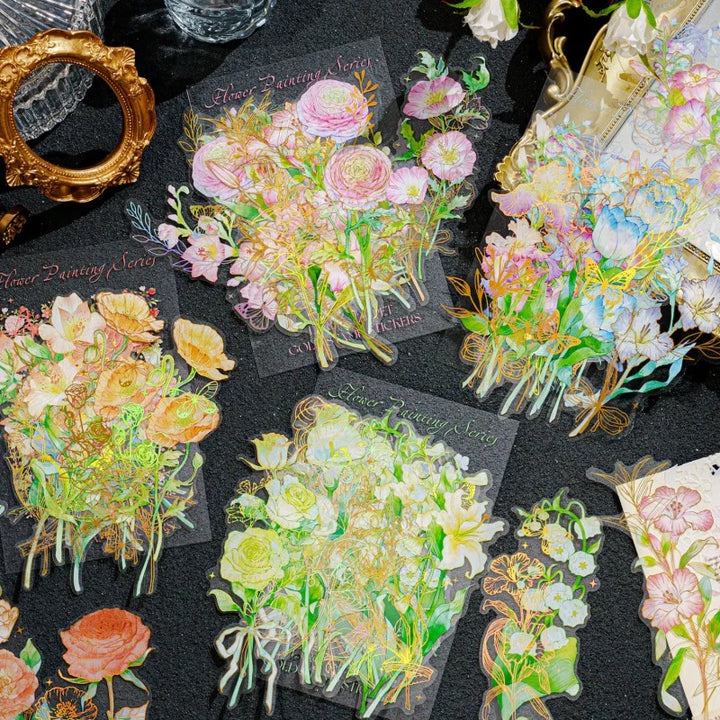 Painted Floral Collection Sticker Pack